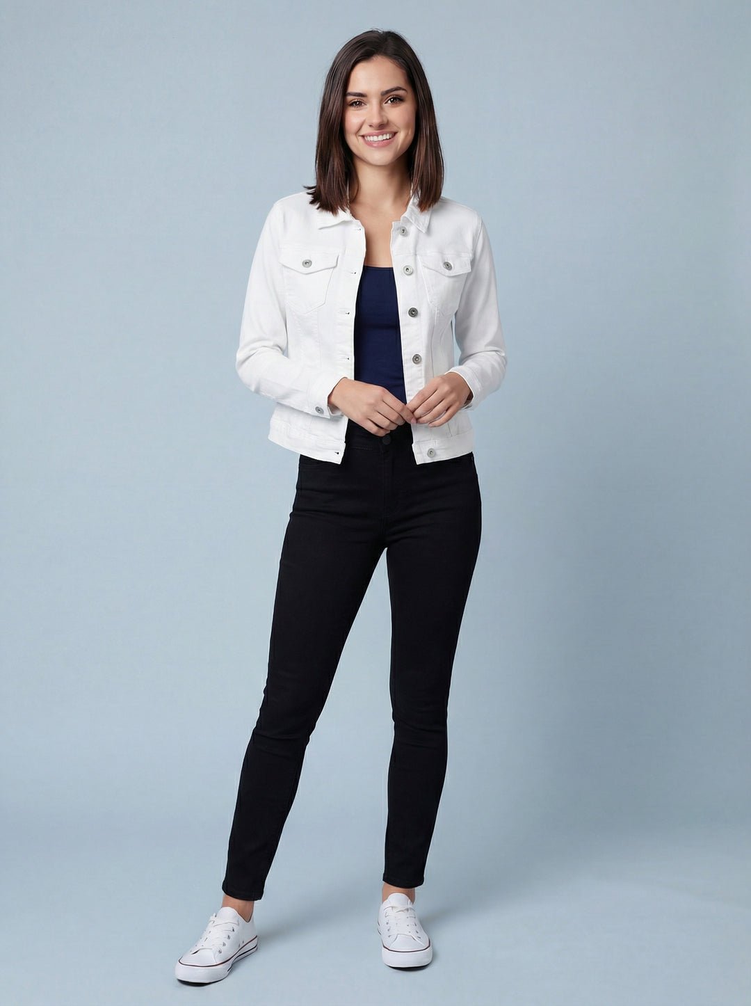 “JULIETTE” Denim Jacket - White