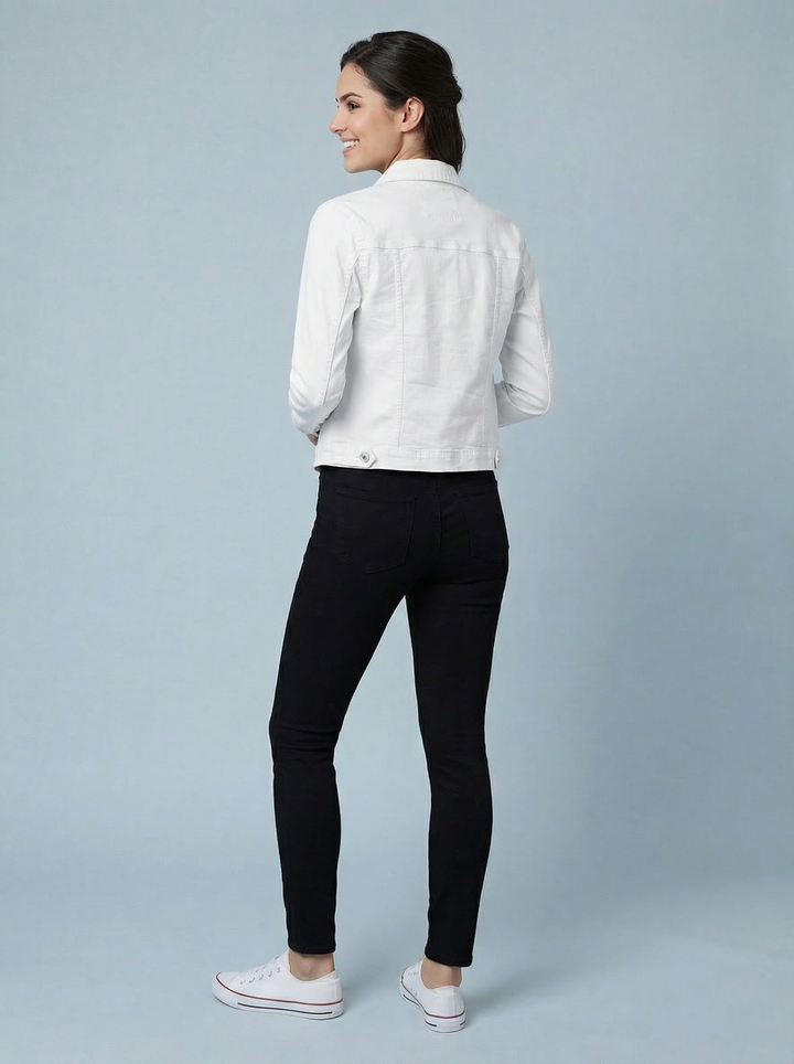 “JULIETTE” Denim Jacket - White