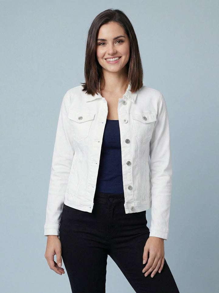 “JULIETTE” Denim Jacket - White