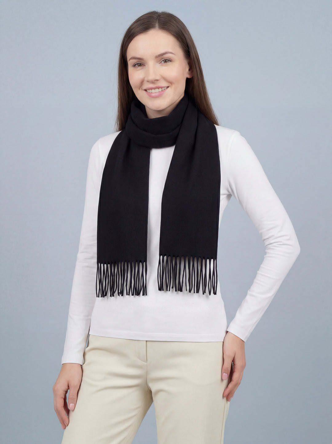 No.121 Classic Soft Scarf-Black