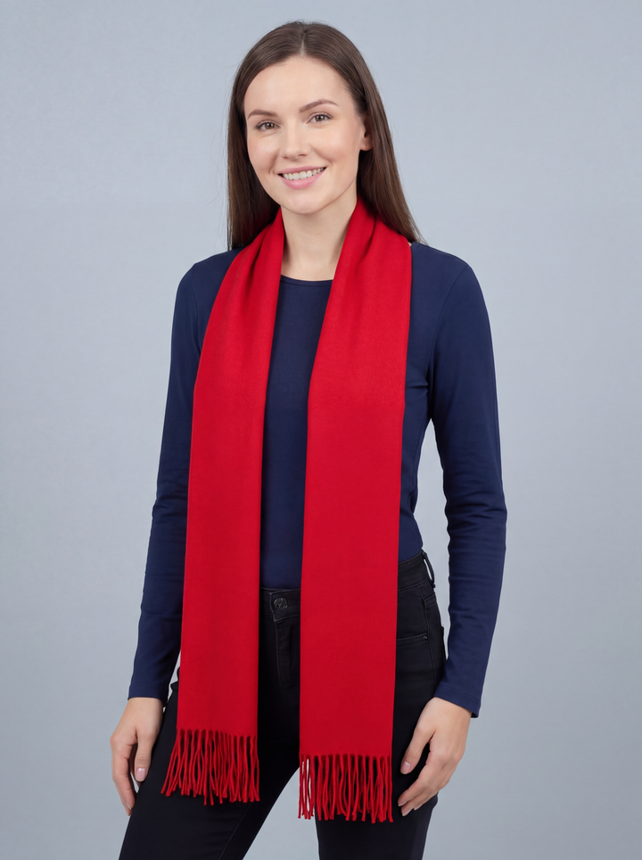 No.121 Classic Soft Scarf-Red