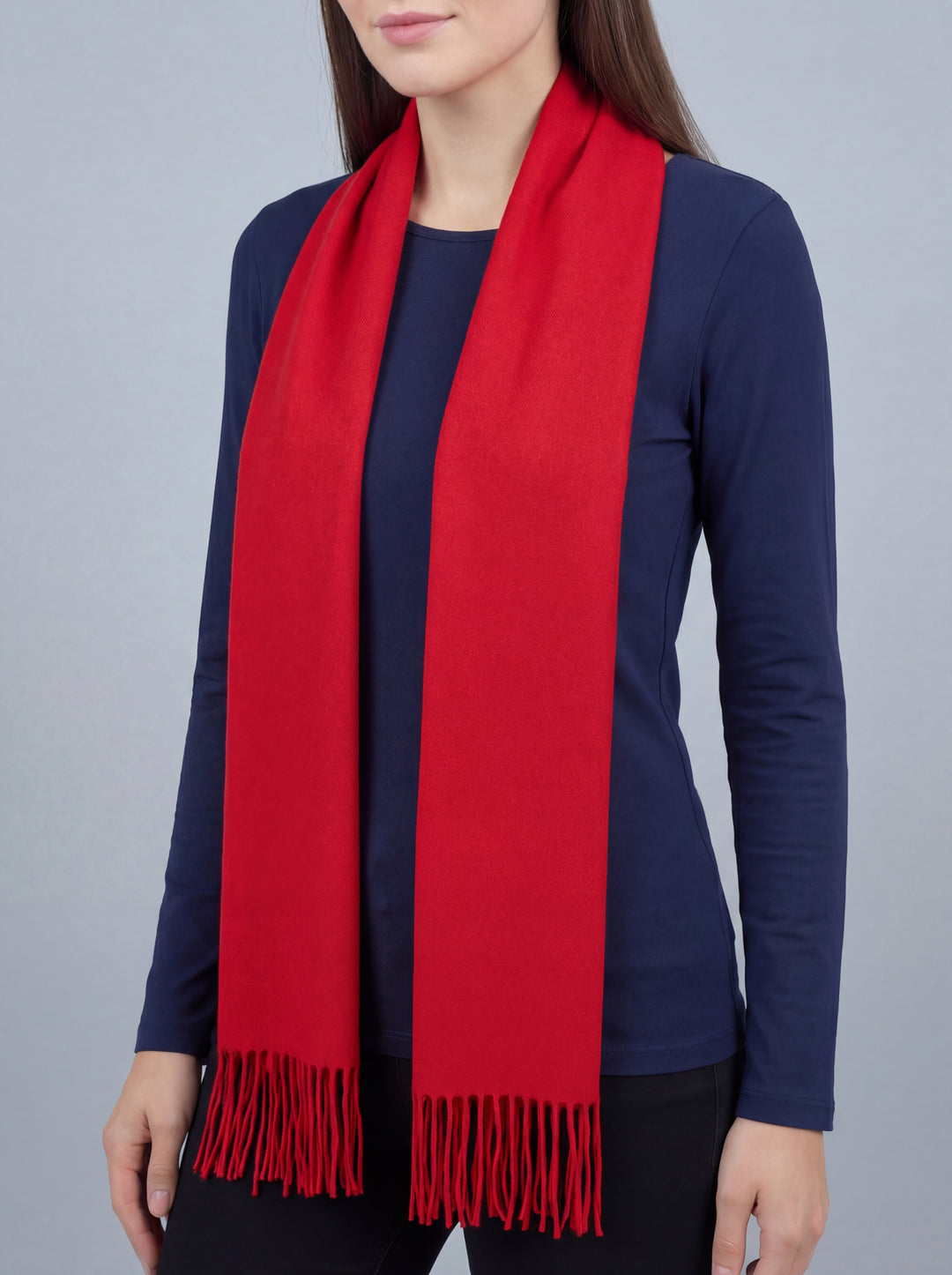 No.121 Classic Soft Scarf-Red