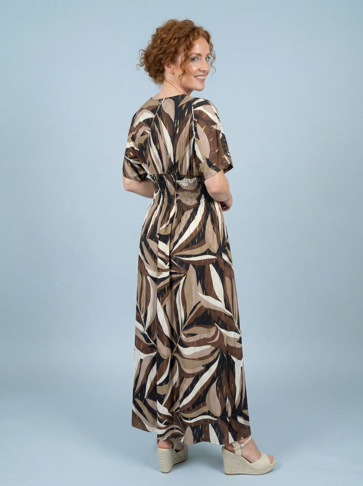 “JOSIE” Maxi Dress - Brown/Black