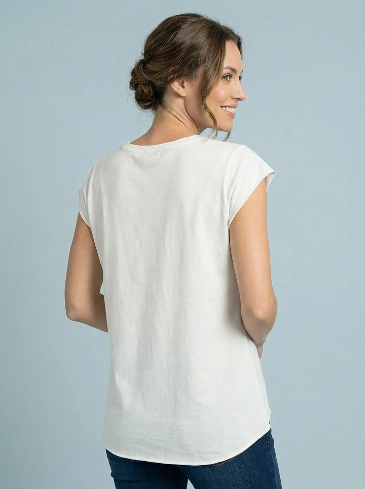 “SIENNA” T-Shirt - Off White