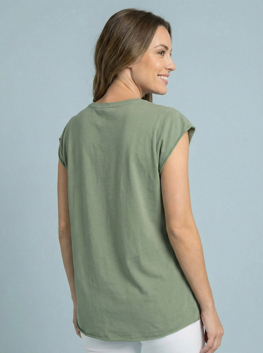 “SIENNA” T-Shirt - Khaki Green