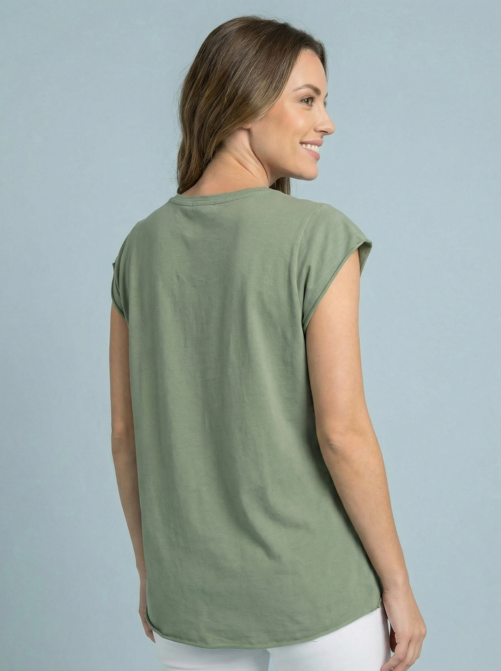 “SIENNA” T-Shirt - Khaki Green