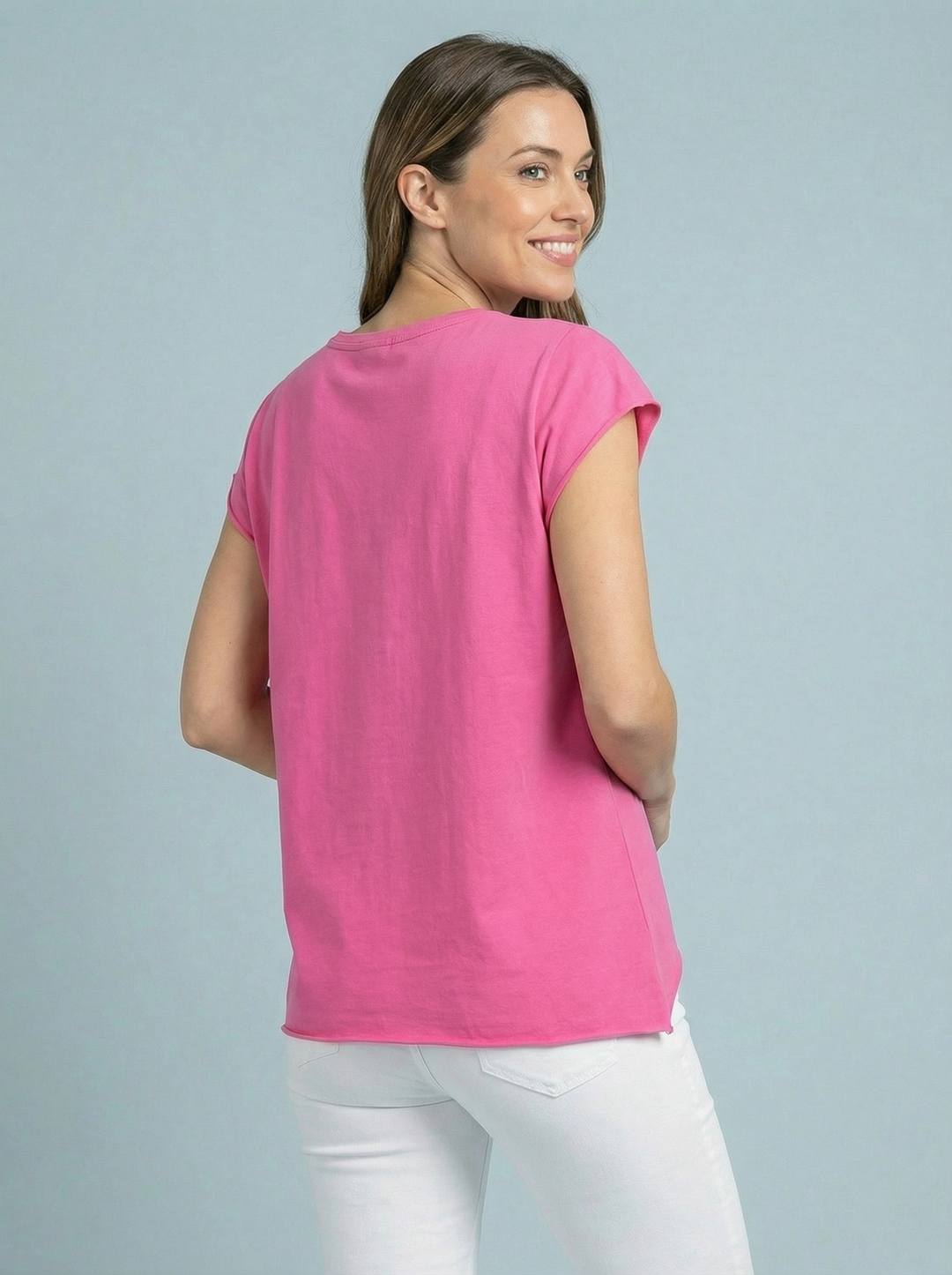 “SIENNA” T-Shirt - Cerise Pink