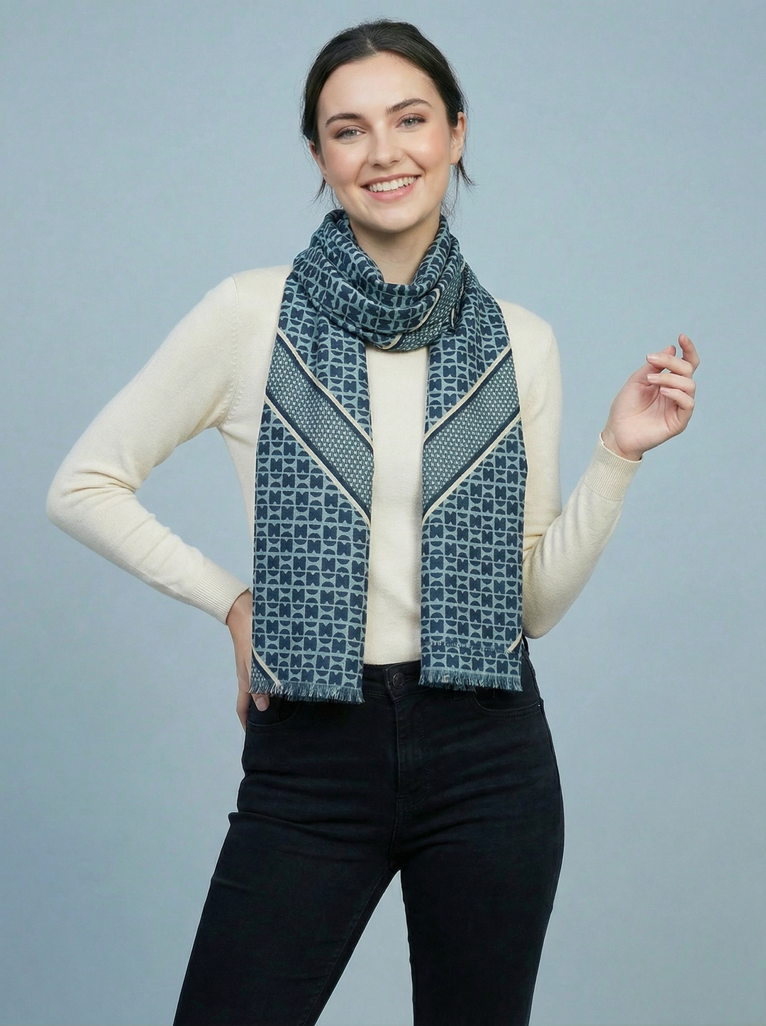 No.126 Artistic Print Scarf