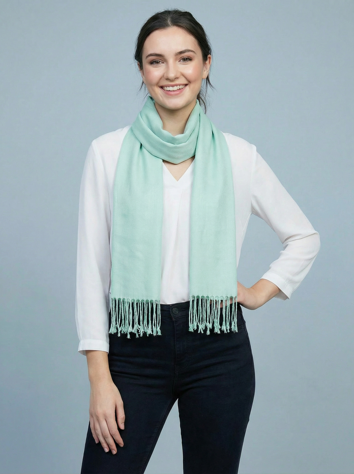 No.127 Classic Soft Scarf - Mint Green