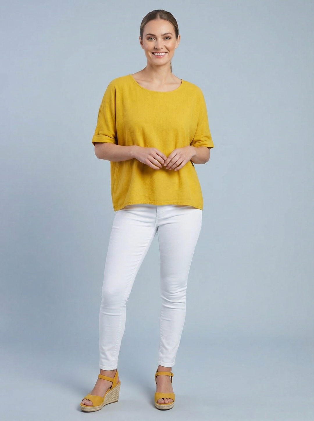 “COLETTE” Top - Mustard