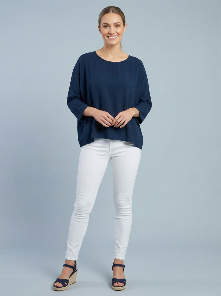 “COLETTE” Top - Navy