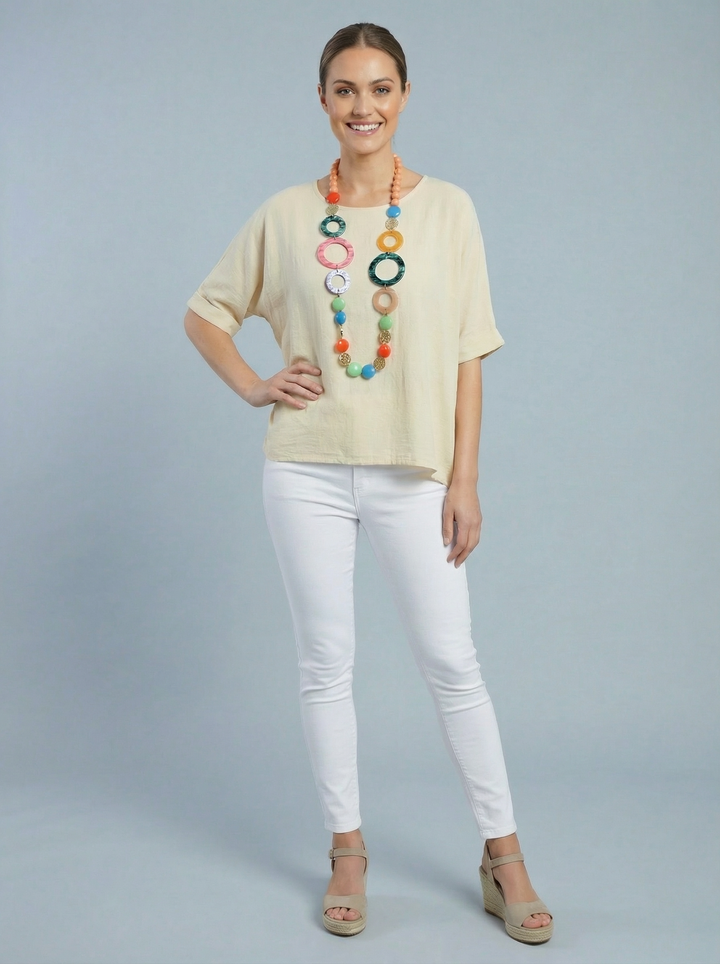 “COLETTE” Top - Stone