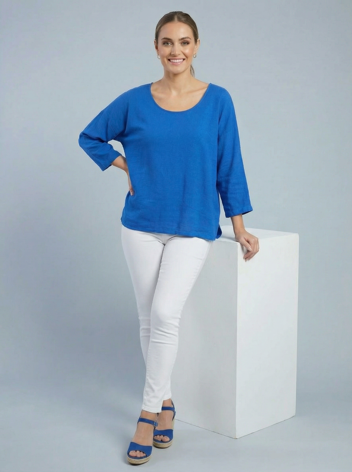 “COLETTE” Top - Royal Blue