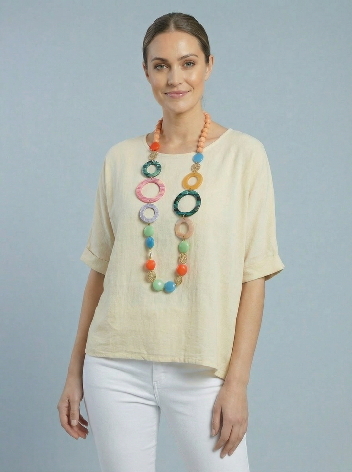 “COLETTE” Top - Stone