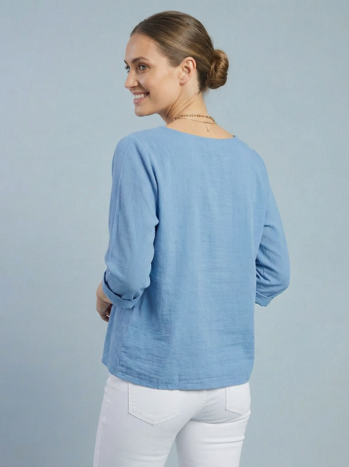 “COLETTE” Top - Sky Blue