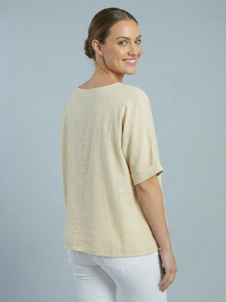 “COLETTE” Top - Stone