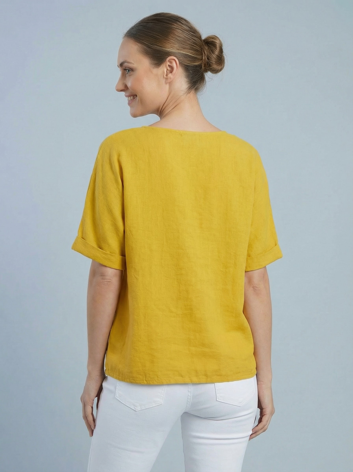 “COLETTE” Top - Mustard