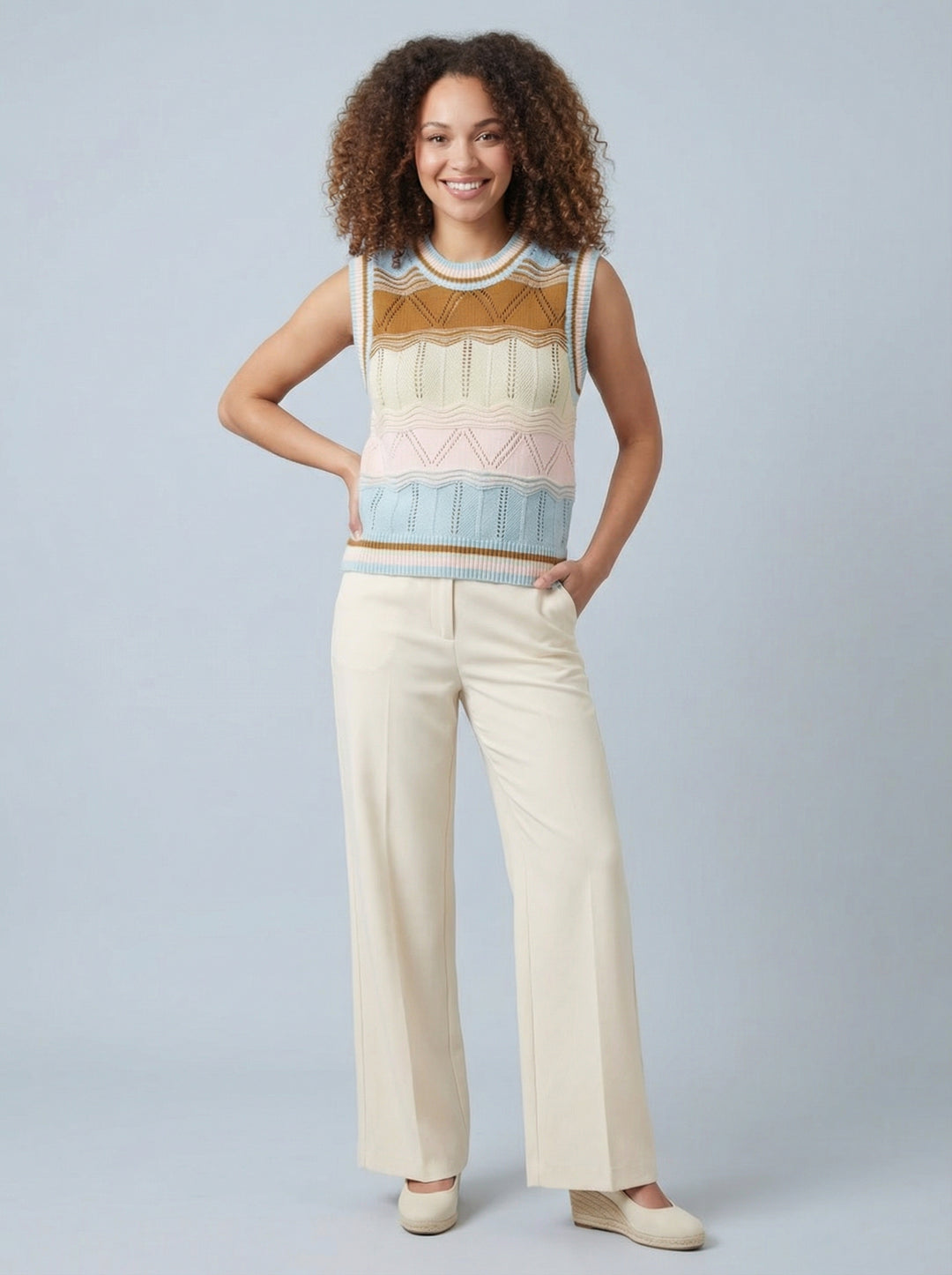 "ROBIN” Tank Top - Sky Blue