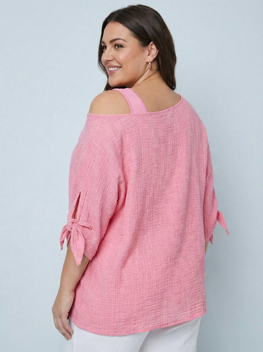 "NANCY” Relaxed Fit Top - Pink