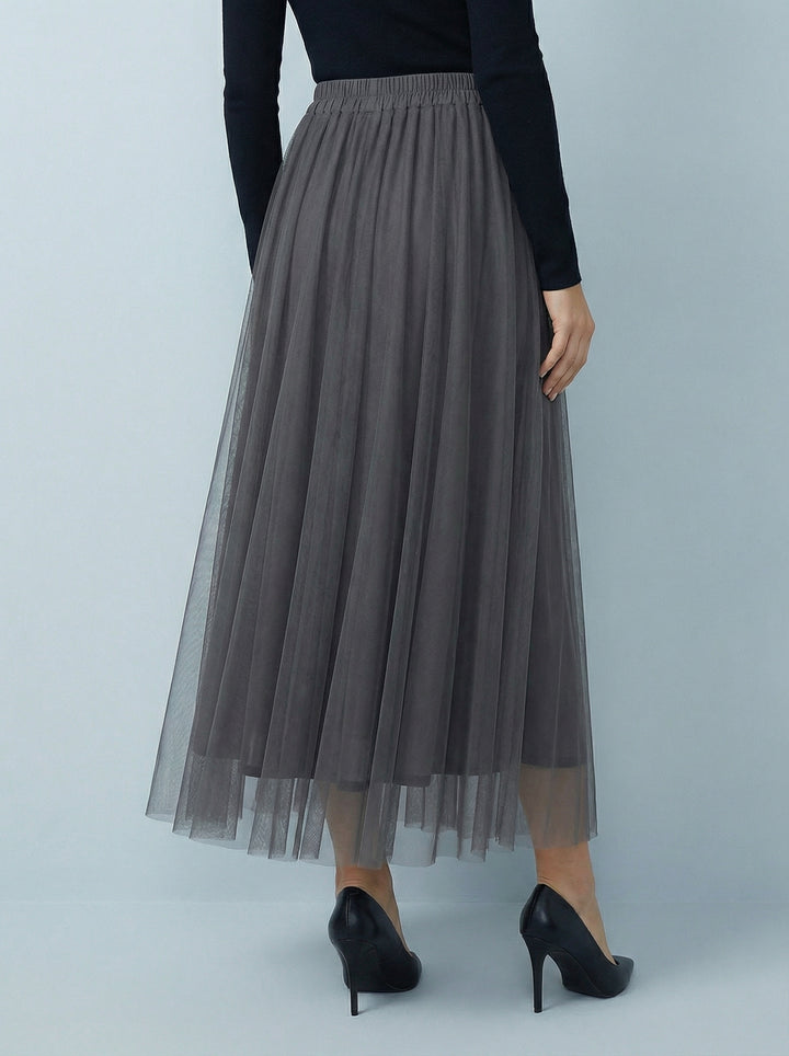 "IZZY" Tulle Skirt - Grey