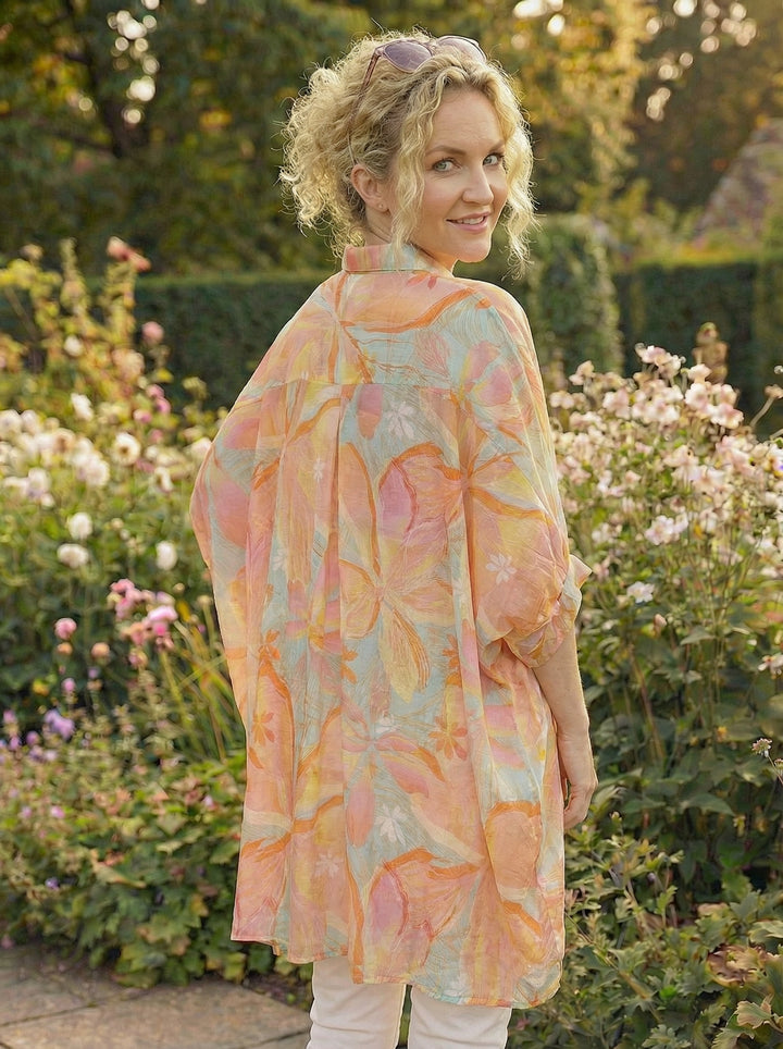 "CHRISSY”  Relaxed Fit Shirt - Orange