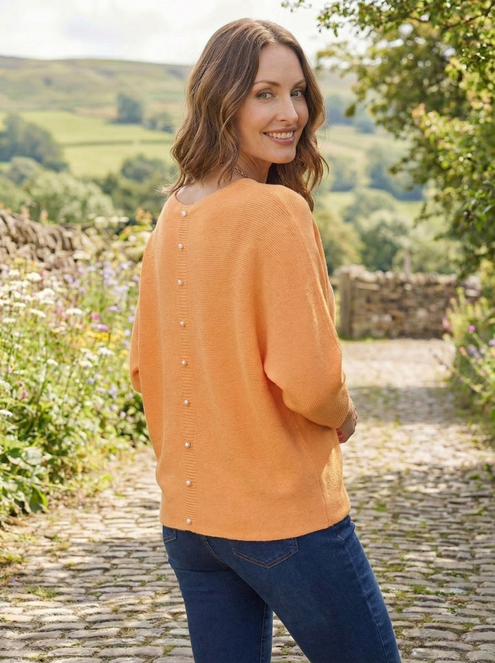 "MARIA” Pearl Back Jumper 