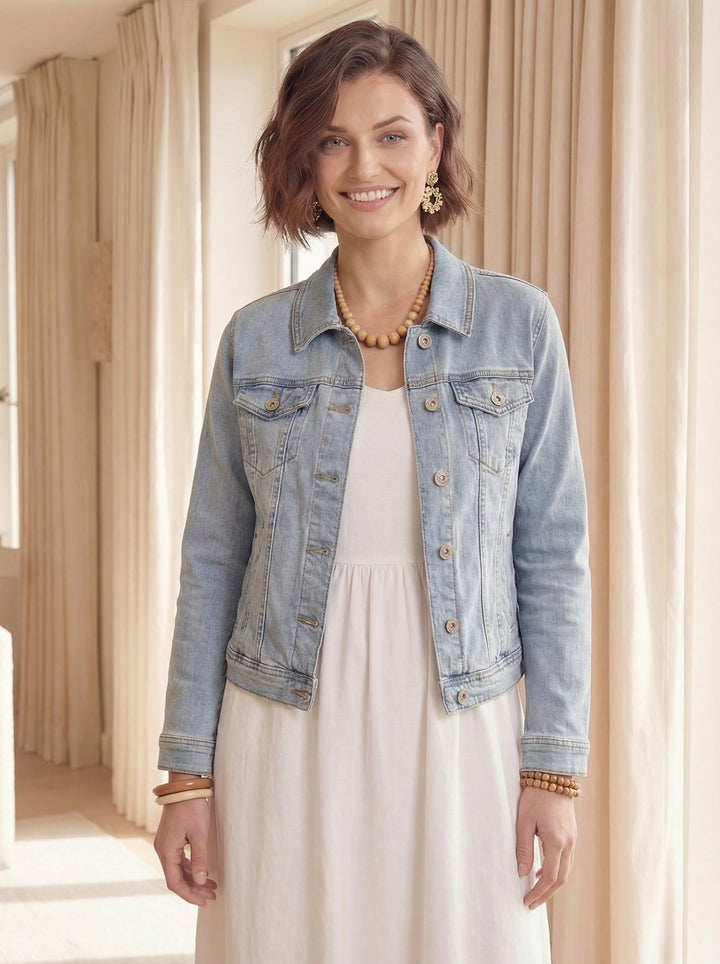 “JULIETTE” Denim Jacket - Light Denim