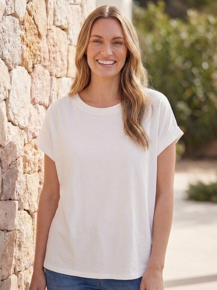 "JASMINE” Cap Sleeve T-Shirt