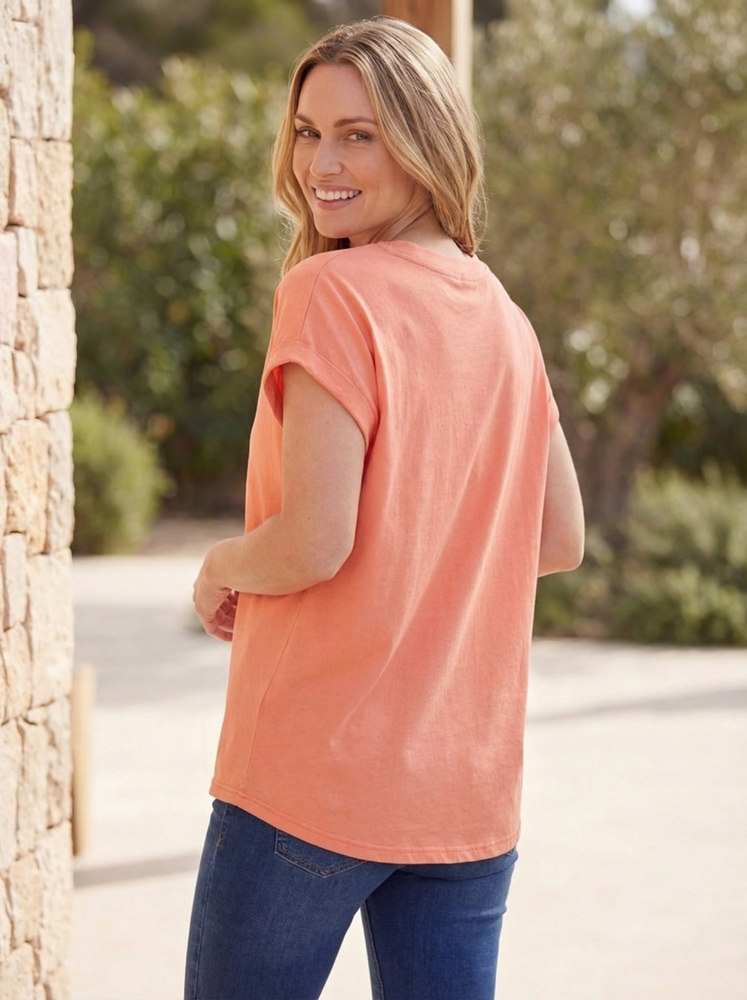 "JASMINE” Cap Sleeve T-Shirt