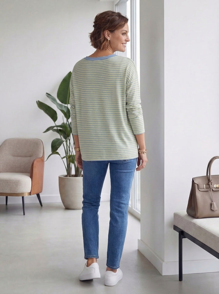 "AMELIA” Stripe Top