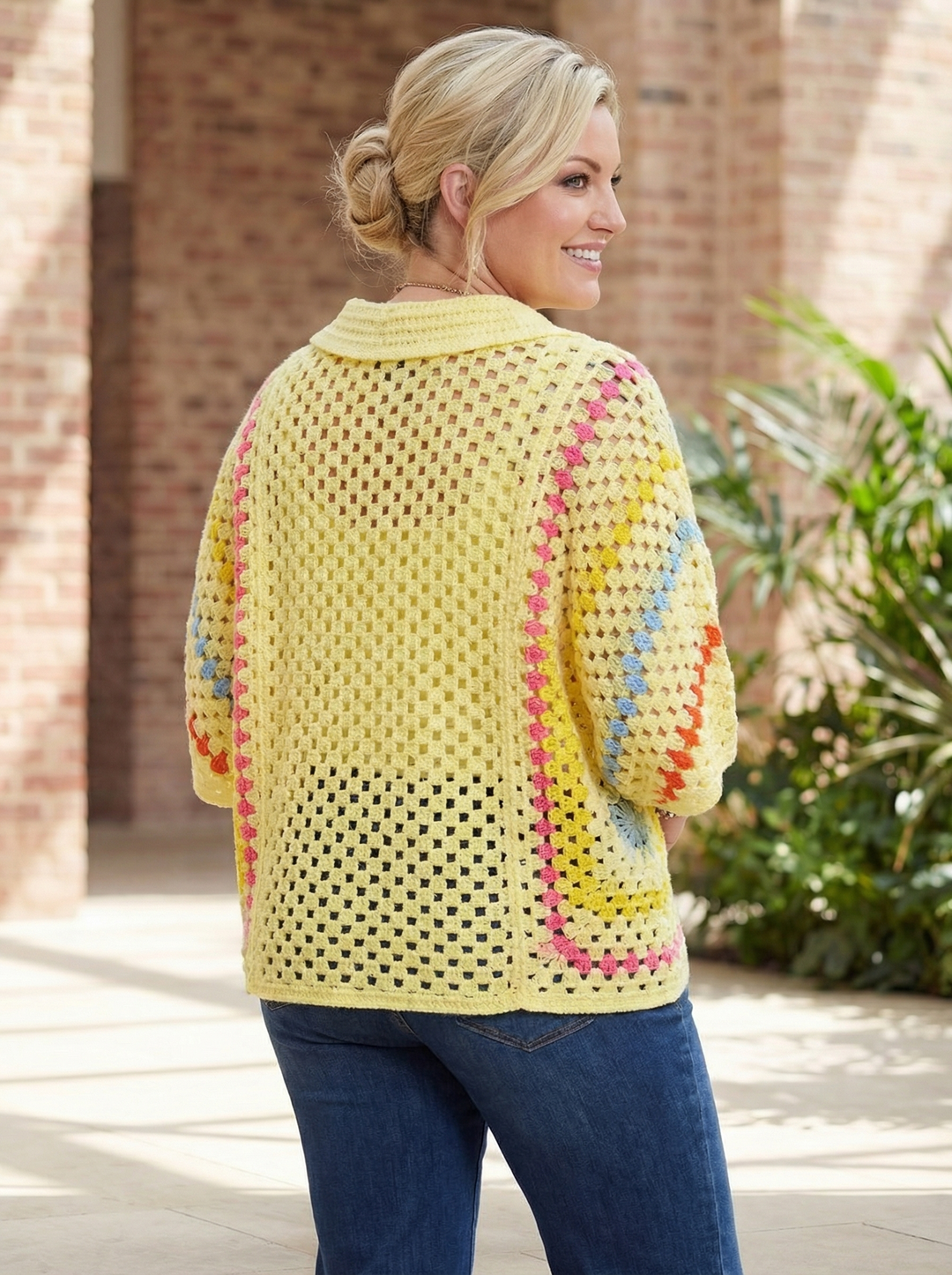 "KATHERINE” PREMIUM Crochet Top - Yellow