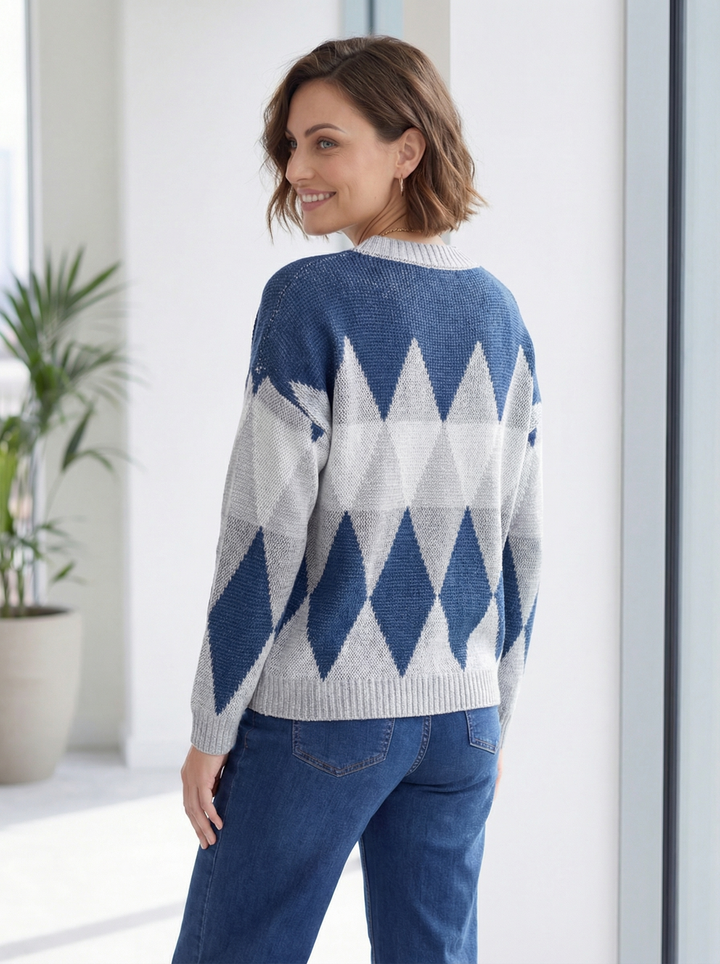 "JENNY” Soft Knit Jumper - Navy