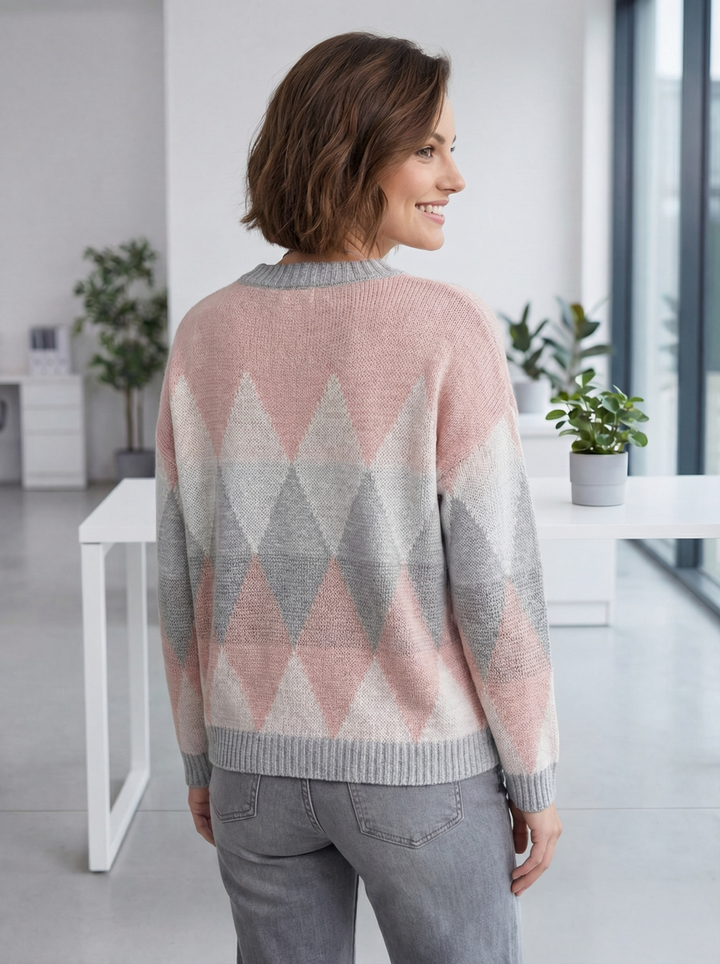 "JENNY” Soft Knit Jumper - Blush Pink