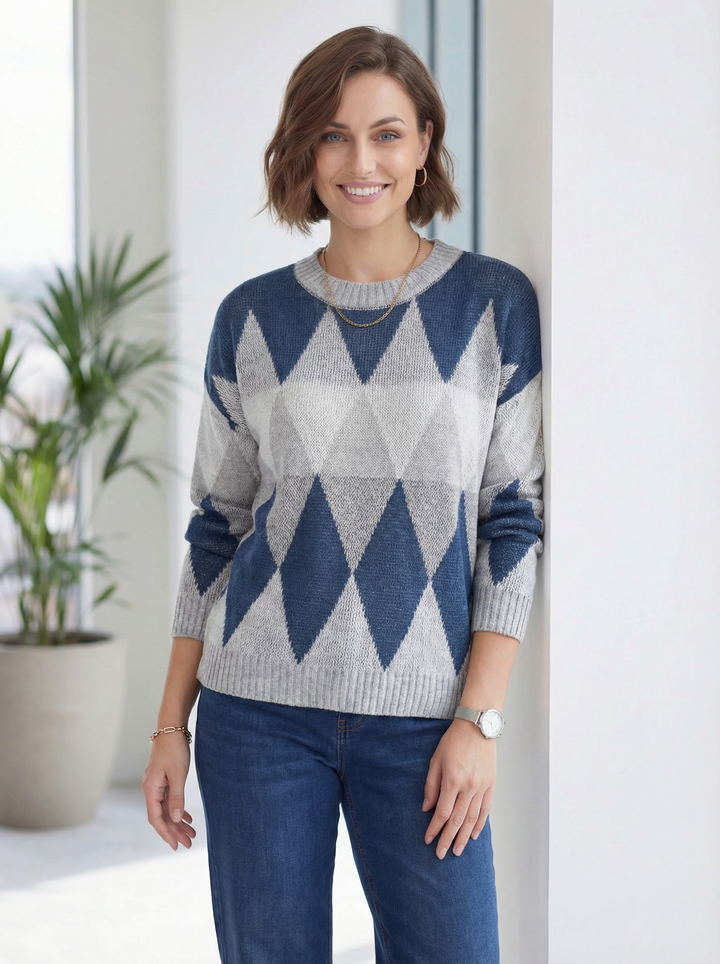 "JENNY” Soft Knit Jumper - navy