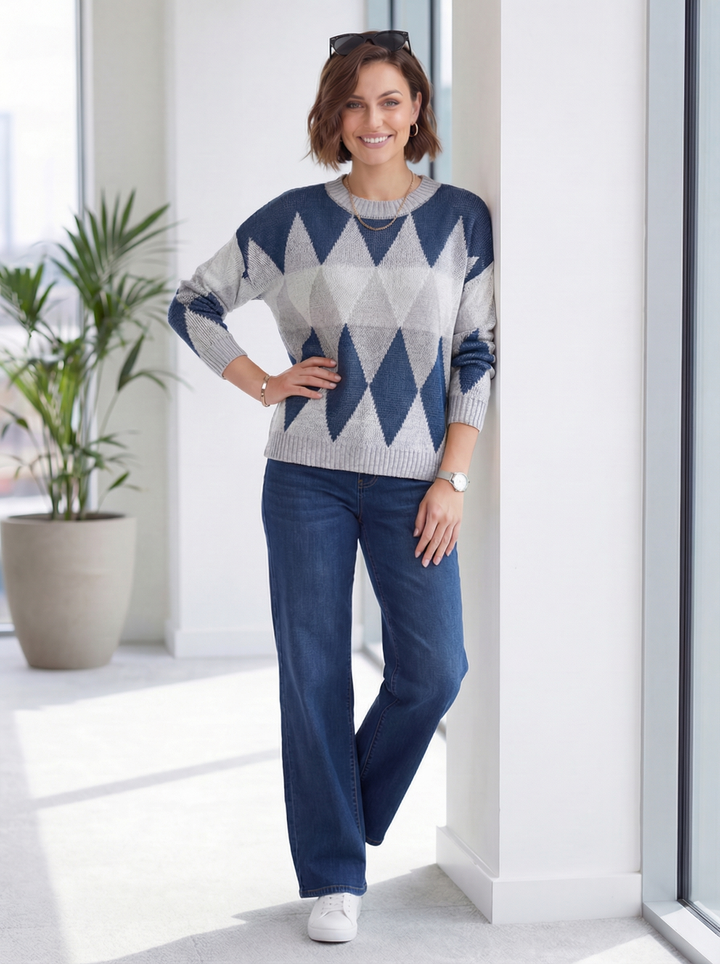 "JENNY” Soft Knit Jumper - Navy