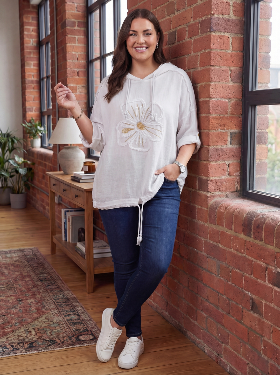 "BRIANNA” Premium Hooded Top