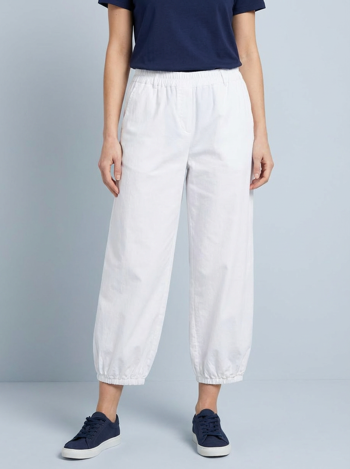 "CARA” Baloon Trouser - White
