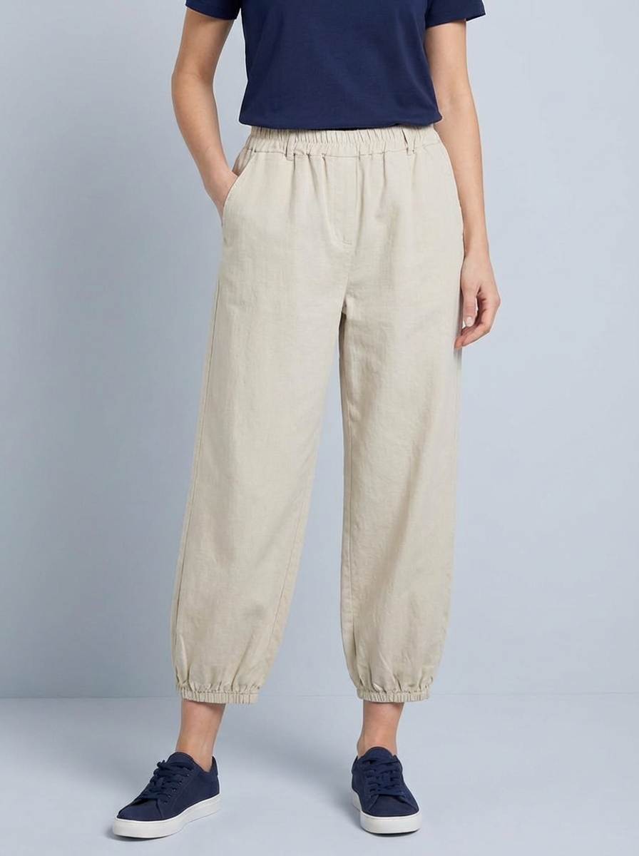 "CARA” Baloon Trouser - Cream