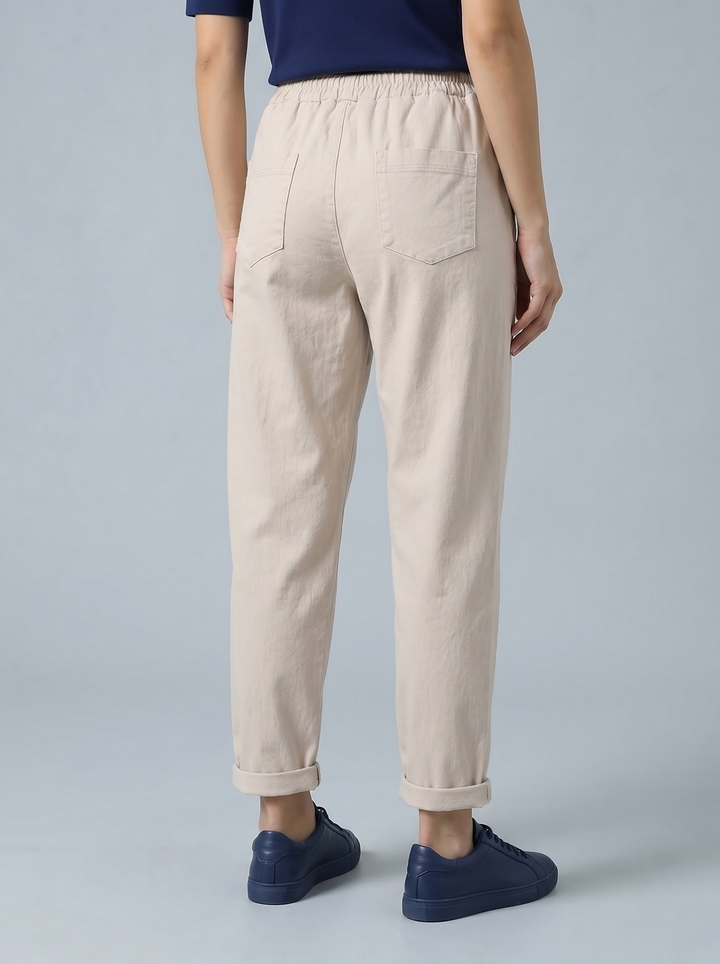"MARTA” Relaxed Fit Acid Wash Trouser
