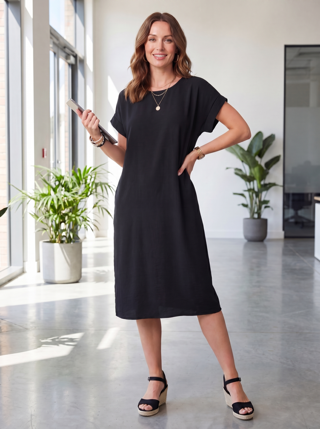 "PAULA” Dress / Tunic - Black
