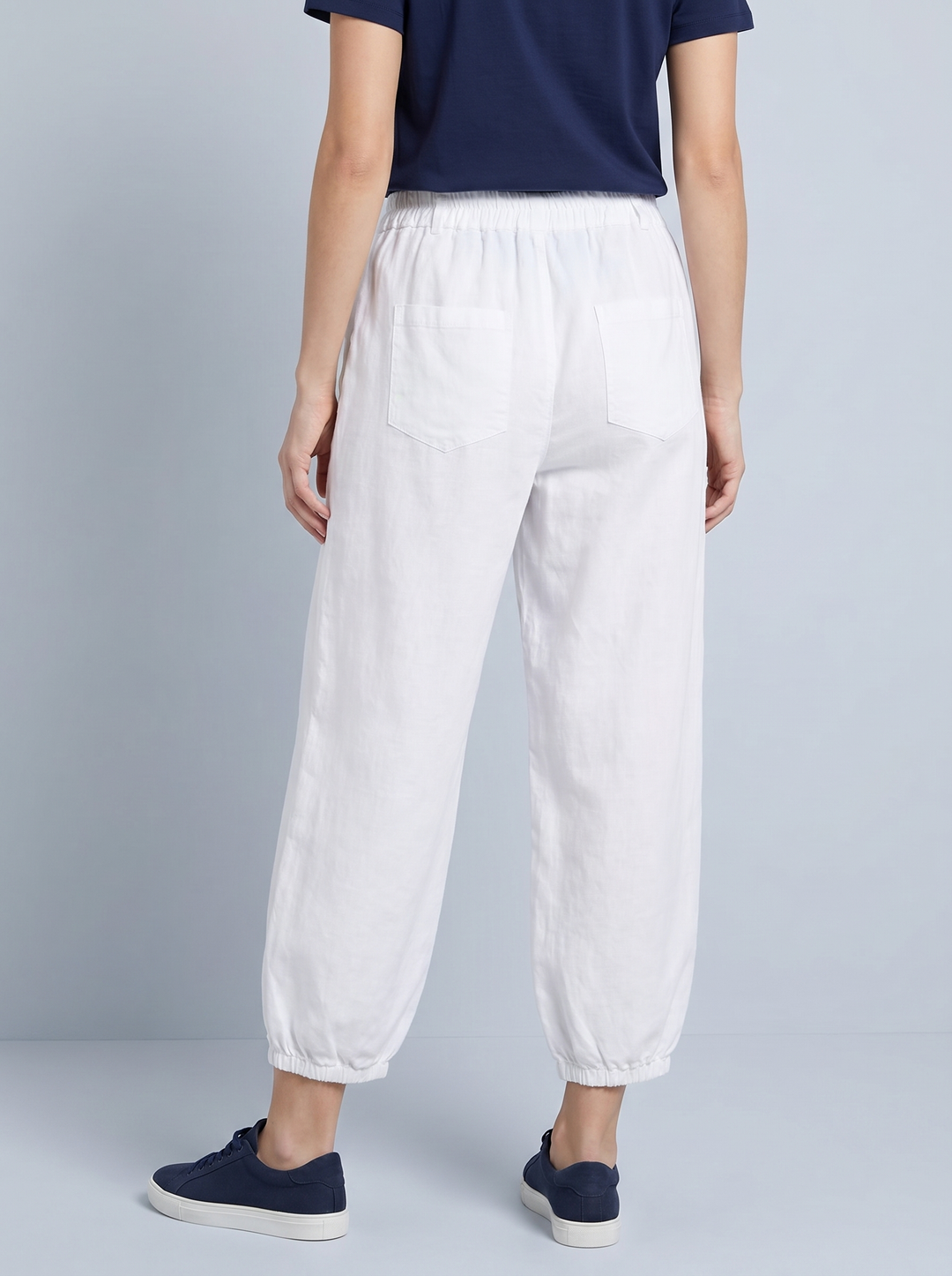 "CARA” Baloon Trouser - White