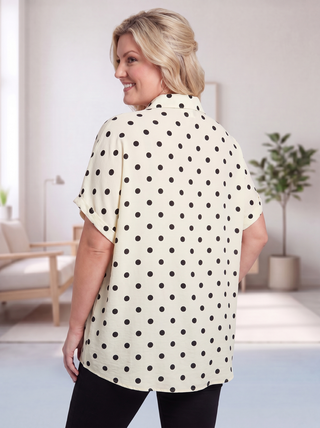 “LINA” Polka Dot Shirt