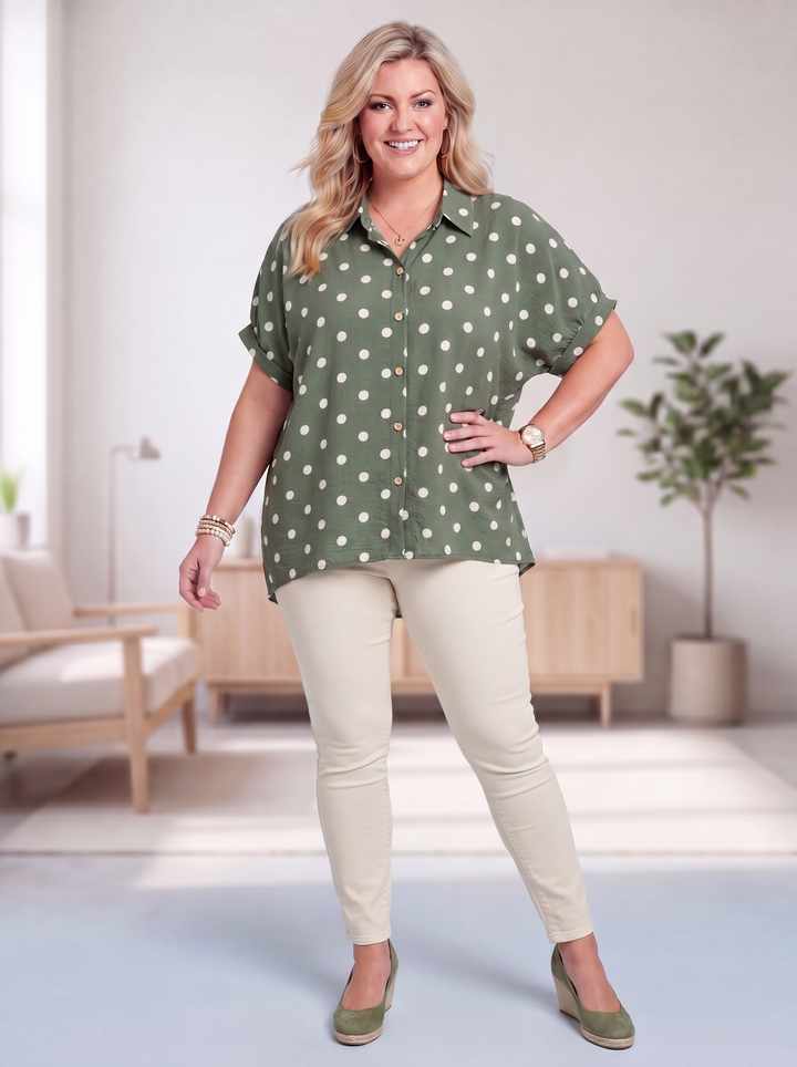 “LINA” Polka Dot Shirt