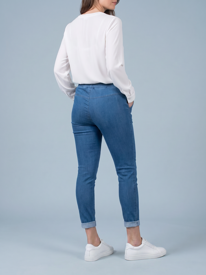 "CARMELA" Smooth MAGIC Trouser - Denim