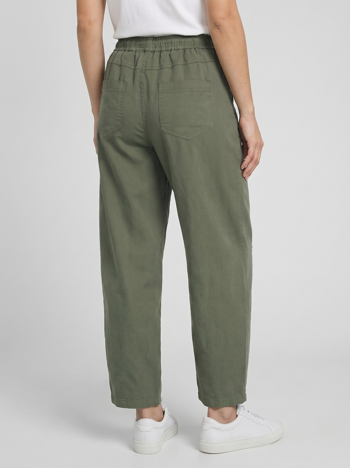“ANGELA” Canvas Barrel Trouser