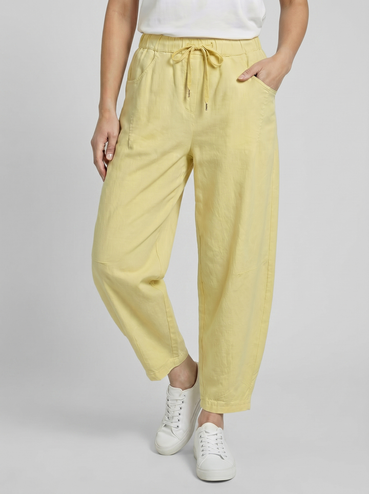 “ANGELA” Canvas Barrel Trouser