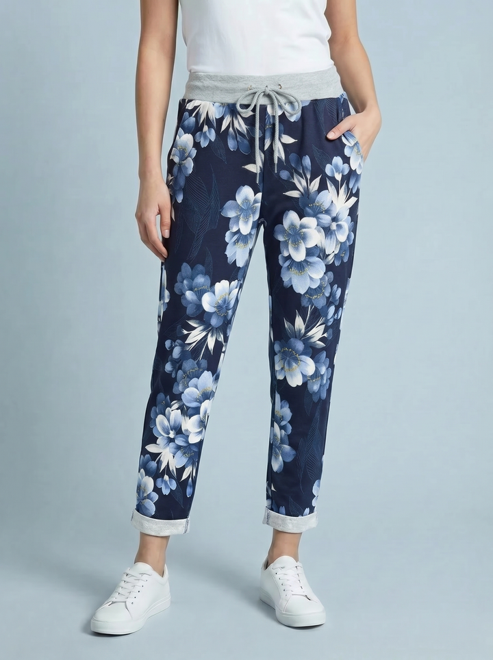 "RIO" Floral Print Magic Trouser