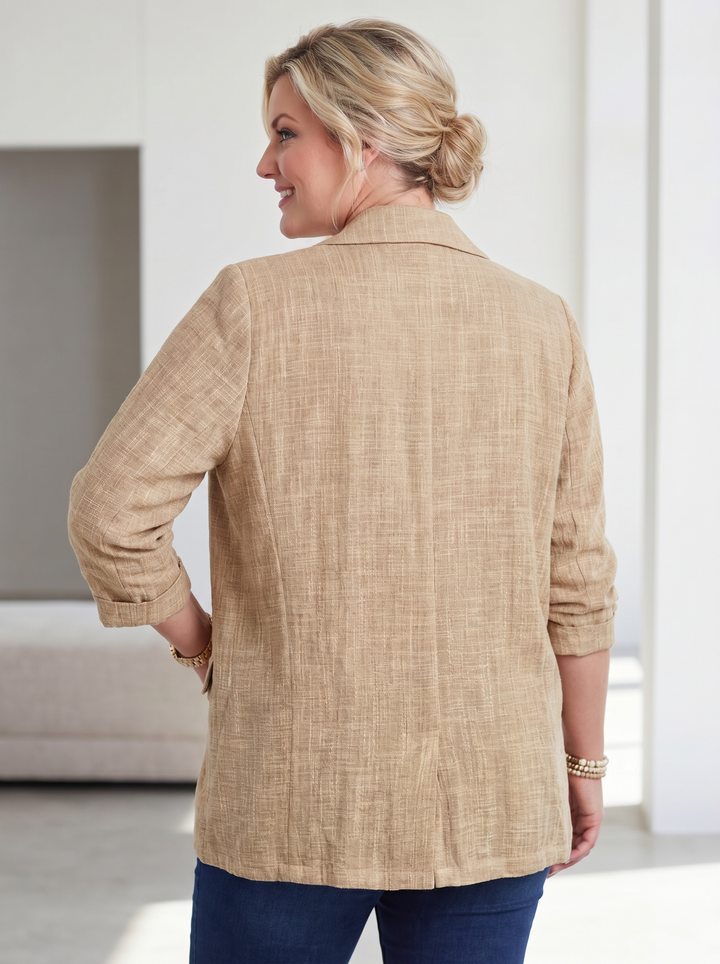 “MAXINE” Relaxed Fit Cotton Blazer