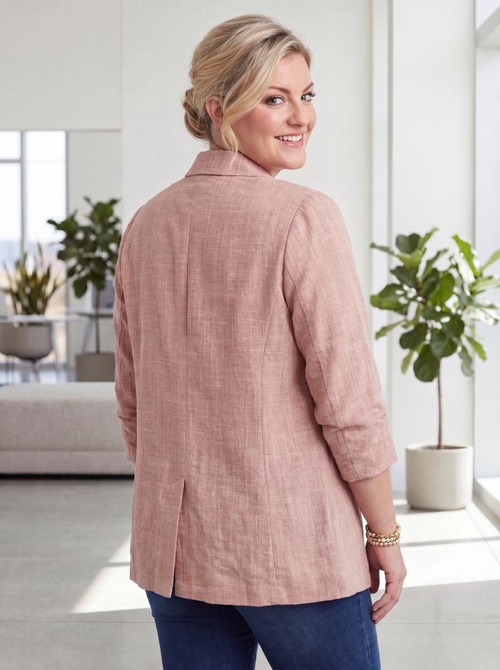 “MAXINE” Relaxed Fit Cotton Blazer