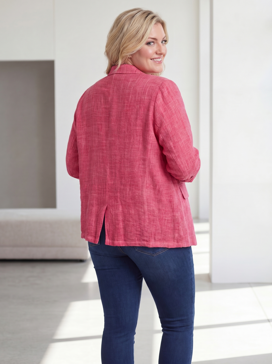 “MAXINE” Relaxed Fit Cotton Blazer